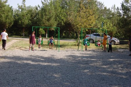 Parkın yenidənqurmadan sonra qəsəbə sakinlərinin istifadəsinə verilməsi ilə bağlı tədbir keçirilmişdir.