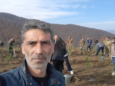 Göygöl rayonunda Şəhidlərimizin xatirəsinə Meşə  Təsərrüfat idarəsi kollektivinin ağacəkmə aksiyası keçirilib